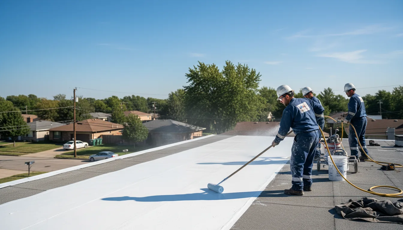 Commercial roof coating in Florissant, CO near me
